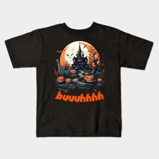 Buuhhhh-Halloween Haunt Kids T-Shirt